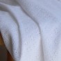 Coton brodé Lois - blanc