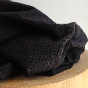 Coton brodé Lois - noir