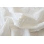tissu en coton brodé - blanc cassé