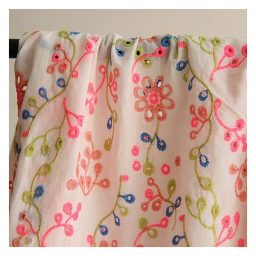 tissu en broderie anglaise - couleurs tissu en broderie anglaise - couleurs