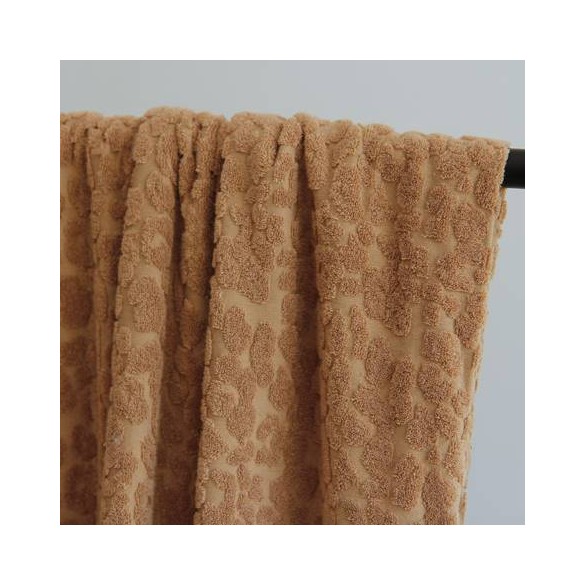 tissu éponge stretch - camel