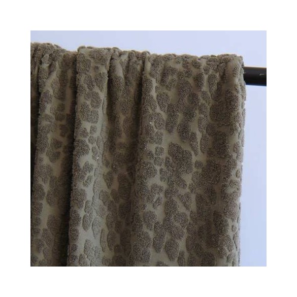 tissu éponge stretch - kaki