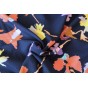 joli tissu en lin et viscose imprimé fleurs