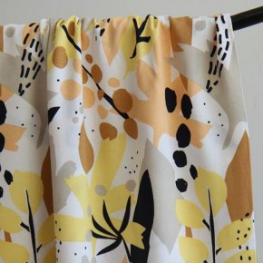 tissu lin et viscose imprimé fleurs
