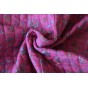 matelassé double gaze rose fleuri - un chat sur un fil
