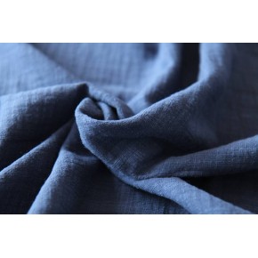 tissu en double gaze de coton - un chat sur un fil