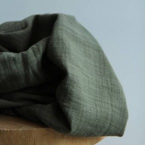 tissu double gaze - kaki