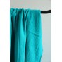 tissu double gaze - turquoise