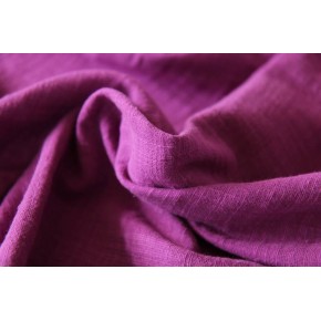 tissu en double gaze de coton - un chat sur un fil