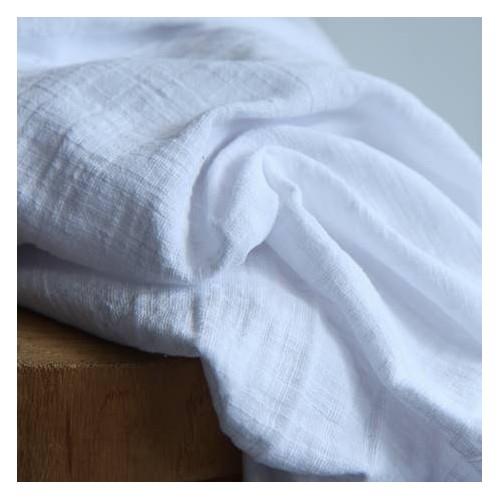 tissu double gaze - blanc tissu double gaze - blanc