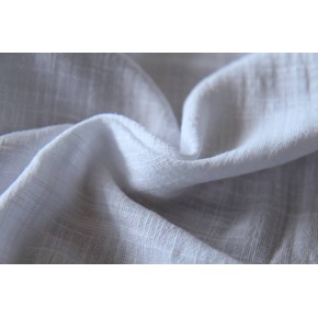tissu en double gaze de coton - un chat sur un fil
