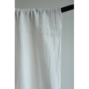 tissu double gaze écru - un chat sur un fil