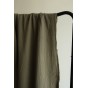 tissu double gaze kaki effet froissé