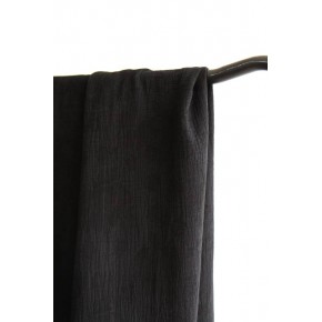 tissu en jacquard coton et lin - noir
