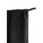 tissu en jacquard coton et lin - noir