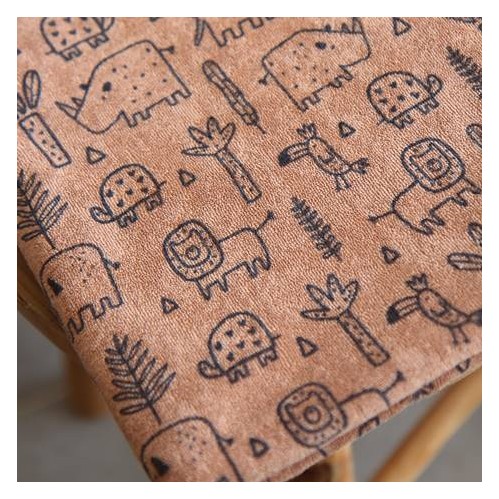 tissu éponge jersey beige rosé - un chat sur un fil tissu éponge jersey beige rosé - un chat sur un fil