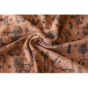 jersey éponge beige rosé - un chat sur un fil