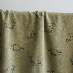 tissu éponge jersey - kaki clair