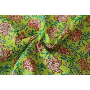 voile de coton imprimé - vert