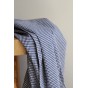tissu upcyclé - vichy marine
