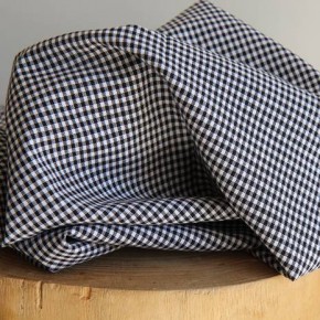 coton vichy noir et blanc