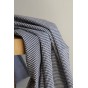 tissu upcyclé - vichy noir