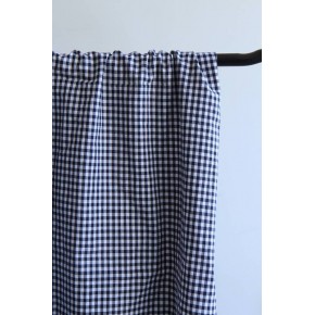 tissu upcyclé - vichy marine