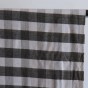 viscose à carreaux lurex - noir et gris argenté