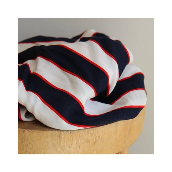 tissu viscose rayures