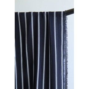 Tissu popeline de viscose - rayures