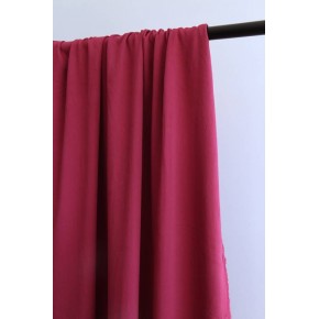 tissu framboise unie - twill de  viscose
