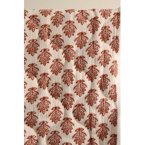 tissu matelassé fleurs indiennes