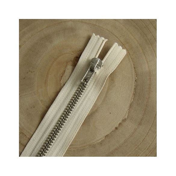 FERMETURE éclair non séparable 12 cm - écru