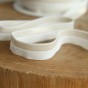 biais élastique blanc et doré