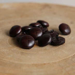 bouton Imitation cuir - un chat sur un fil