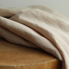Tissu Lin et viscose beige clair