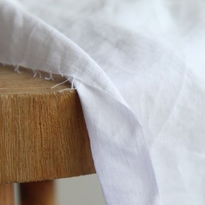 Tissu Lin et viscose - blanc