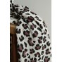 tissu double gaze imprimée - léopard