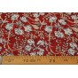 voile de coton imprimé - marine et rouge