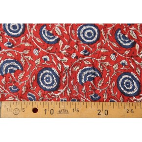 coton imprimé ethnique - un chat sur un fil