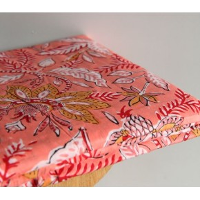 joli coton imprimé - un chat sur un fil