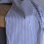 coton rayures -bleu et blanc
