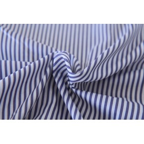 tissu coton à rayures bleues et blanches