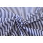tissu coton à rayures bleues et blanches