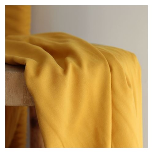 tissu voile de viscose - ocre