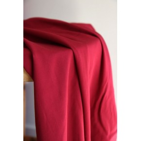 joli twill de viscose rouge - un chat sur un fil