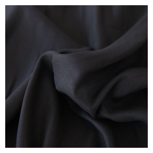 tissu crêpe noir - un chat sur un fil