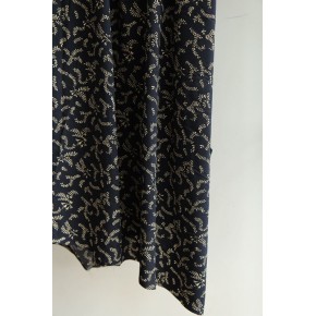 twill de viscose - marine et écru