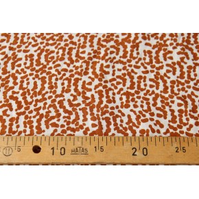 tissu viscose pois caramel - un chat sur un fil