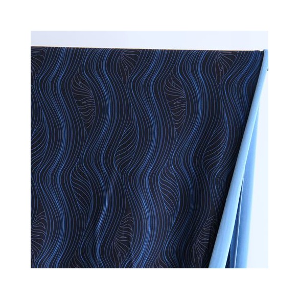 tissu jersey sport - bleu